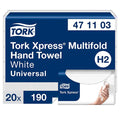 Tork H2 Xpress® Multifold Universal Soft käsipyyhe 2-krs luonnonvalkoinen 3800ark