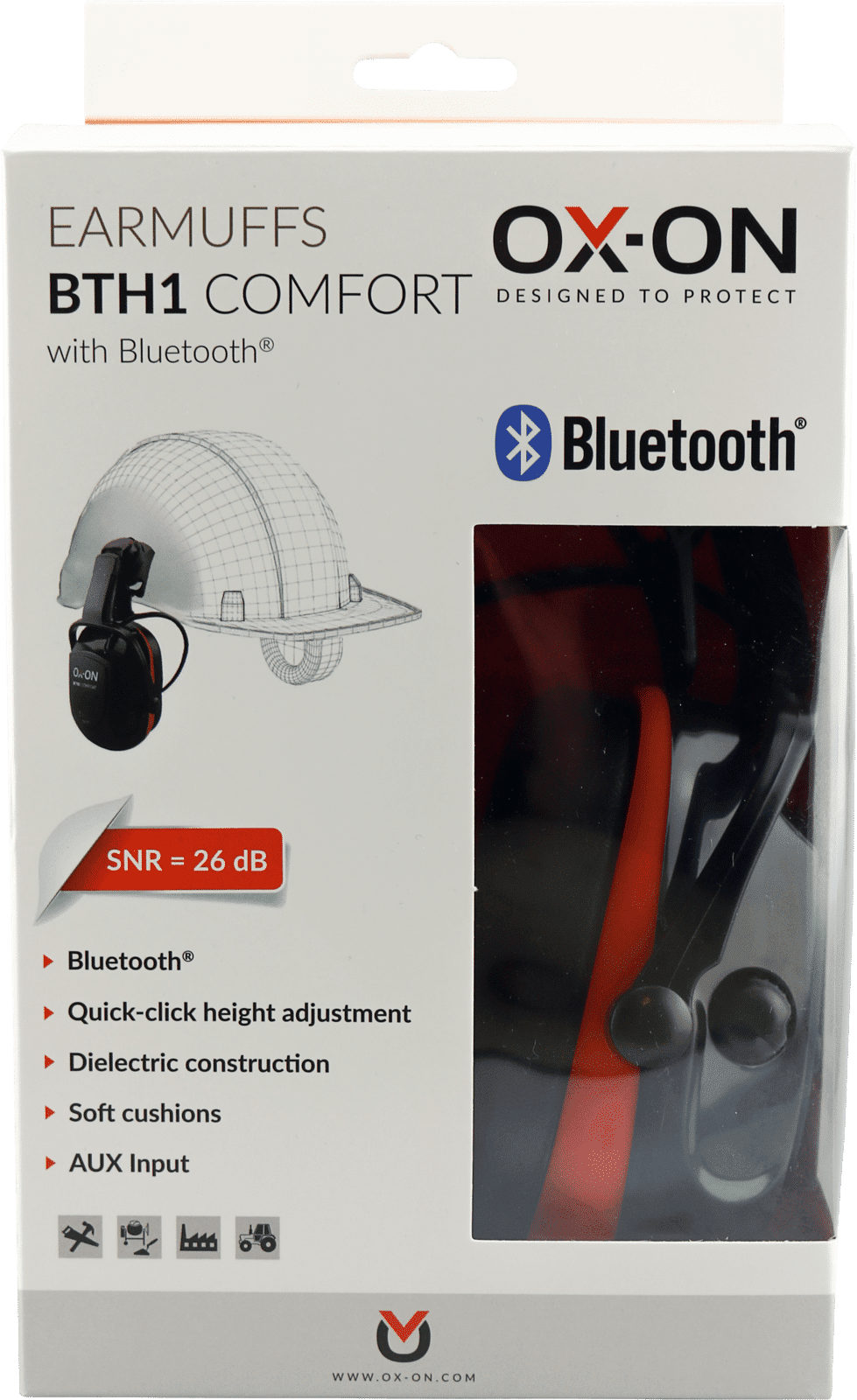 Kuulosuojaimet OX-ON Earmuffs BTH1 Comfort