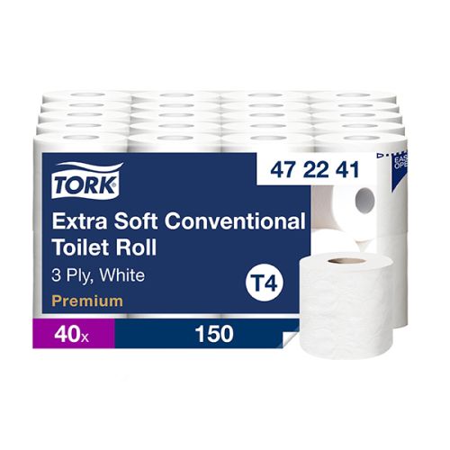 Tork T4 Premium Extra Soft wc-paperi 3-krs valkoinen 18,8m/40rll
